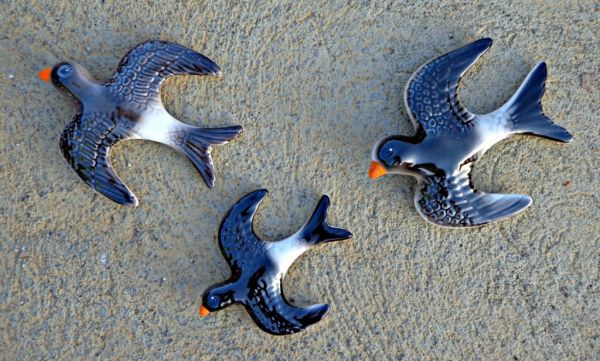 ENCOMENDA TRIO DE ANDORINHAS PRETAS