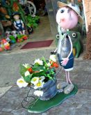 ENCOMENDA BONECO DE METAL 40 CM - COM CARROÇA