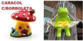 ENCOMENDA - SAPO NA REDE E COGUMELO C/ BORBOLETA