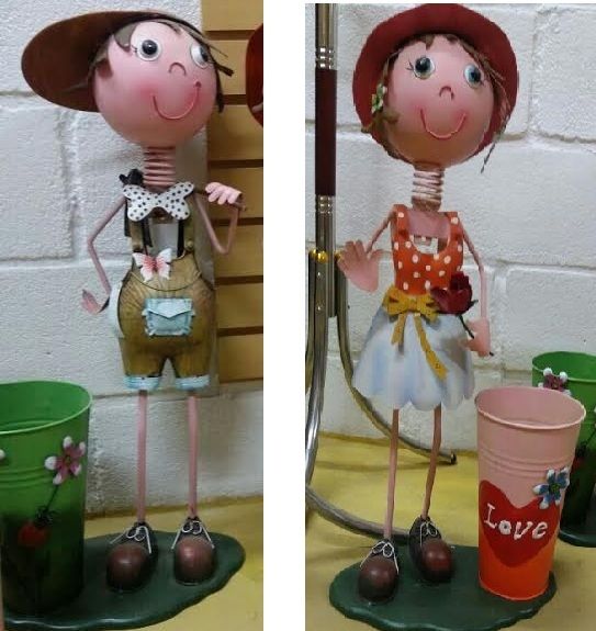 BONECOS DE METAL 70 CM